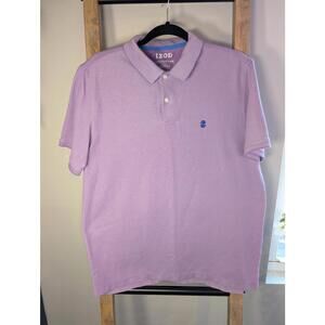 Izod Advantage Purple Polo Men's Shirt Large